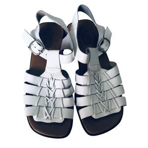 Faded Glory Y2K 90's Square Toe 'Belinda' SZ 8 Huarache Leather Sandal Fisherman